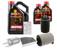 FEBI Controllo Set 7L MOTUL 8100 X-CESS 5W-40 Per Seat Altea XL 2.0 TFSi 4x4