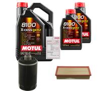 Febi Controllo Set 7L Motul 8100 x-Cess 5W-40 per VW Golf VI 2.0 Gti 1.8 TSI