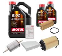 FEBI Controllo set 7L MOTUL 8100 X-CLEAN 0W-30 per Audi A3 Sportback 2.0 FSI