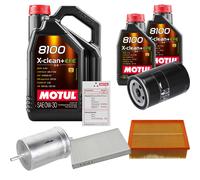 FEBI Controllo Set 7L MOTUL 8100 X-CLEAN 0W-30 Per Audi A4 2.0 1.6 Seat Exeo