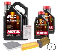 FEBI Controllo Set 7L MOTUL 8100 X-CLEAN 0W-30 Per Audi A4 Avant 2.0 TDI Q5