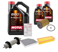 FEBI Controllo Set 7L MOTUL 8100 X-CLEAN 0W-30 Per Audi A4 Avant 2.0 TDI Q5