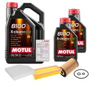 FEBI Controllo Set 7L MOTUL 8100 X-CLEAN 0W-30 Per Audi A4 Avant 2.0 TDI Q5