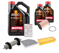 FEBI Controllo Set 7L MOTUL 8100 X-CLEAN 0W-30 Per Audi A4 Avant 2.0 TDI Q5