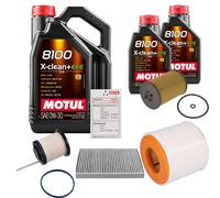 FEBI Controllo Set 7L MOTUL 8100 X-CLEAN 0W-30 Per Audi A6 40 TDI Mild