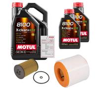 FEBI Controllo Set 7L MOTUL 8100 X-CLEAN 0W-30 Per Audi A6 40 TDI Mild