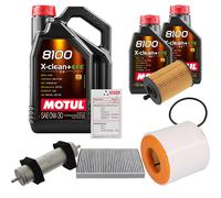 FEBI Controllo Set 7L MOTUL 8100 X-CLEAN 0W-30 Per Audi A6 Avant 2.0 40 TDI