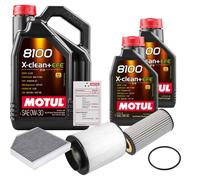 FEBI Controllo Set 7L MOTUL 8100 X-CLEAN 0W-30 Per Audi A8 2.0 TFSI Quattro