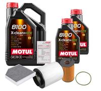 FEBI Controllo Set 7L MOTUL 8100 X-CLEAN 0W-30 Per Audi A8 3.0 TDI QUATTRO