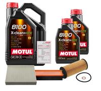 FEBI Controllo Set 7L MOTUL 8100 X-CLEAN 0W-30 Per BMW 3 Gran Turismo 330d
