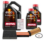 FEBI Controllo Set 7L MOTUL 8100 X-CLEAN 0W-30 Per BMW 3 Gran Turismo 330D