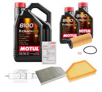 FEBI Controllo Set 7L MOTUL 8100 X-CLEAN 0W-30 Per BMW 3 Serie 320d 318d 4 Gran