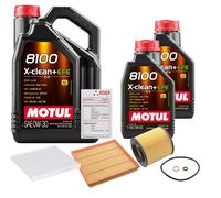 FEBI Controllo Set 7L MOTUL 8100 X-CLEAN 0W-30 Per BMW X6 XDRIVE35I