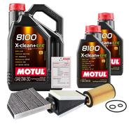 FEBI Controllo Set 7L MOTUL 8100 X-CLEAN 0W-30 Per Mercedes-Benz C-Klasse