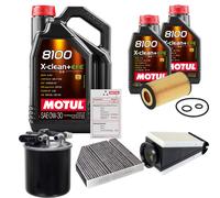 FEBI Controllo Set 7L MOTUL 8100 X-CLEAN 0W-30 Per Mercedes-Benz C-Klasse
