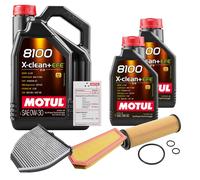 FEBI Controllo Set 7L MOTUL 8100 X-CLEAN 0W-30 Per Mercedes-Benz C-Klasse