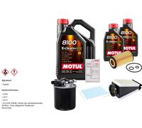 FEBI Controllo set 7L MOTUL 8100 X-CLEAN 0W-30 per Mercedes-Benz classe C