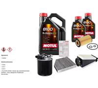 FEBI Controllo set 7L MOTUL 8100 X-CLEAN 0W-30 per Mercedes-Benz classe C