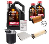 FEBI Controllo set 7L MOTUL 8100 X-CLEAN 0W-30 per Mercedes-Benz classe E