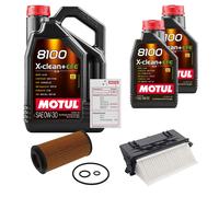 FEBI Controllo Set 7L MOTUL 8100 X-CLEAN 0W-30 Per Mercedes-Benz E-Klasse