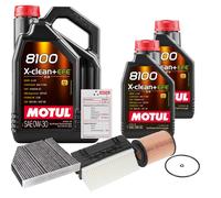 FEBI Controllo Set 7L MOTUL 8100 X-CLEAN 0W-30 Per Mercedes-Benz E-Klasse