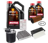 FEBI Controllo Set 7L MOTUL 8100 X-CLEAN 0W-30 Per Mercedes-Benz E-Klasse