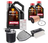 FEBI Controllo Set 7L MOTUL 8100 X-CLEAN 0W-30 Per Mercedes-Benz E-Klasse