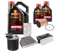 FEBI Controllo Set 7L MOTUL 8100 X-CLEAN 0W-30 Per Mercedes-Benz E-Klasse