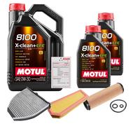 FEBI Controllo Set 7L MOTUL 8100 X-CLEAN 0W-30 Per Mercedes-Benz E-Klasse