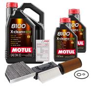 FEBI Controllo Set 7L MOTUL 8100 X-CLEAN 0W-30 Per Mercedes-Benz E-Klasse