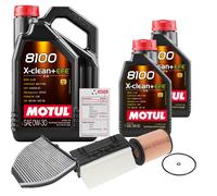 FEBI Controllo Set 7L MOTUL 8100 X-CLEAN 0W-30 Per Mercedes-Benz E-Klasse