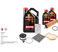 FEBI Controllo Set 7L MOTUL 8100 X-CLEAN 0W-30 Per Mercedes-Benz GLA