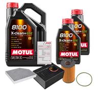 FEBI Controllo Set 7L MOTUL 8100 X-CLEAN 0W-30 Per Porsche Macan 3.0 S