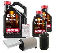 FEBI Controllo set 7L MOTUL 8100 X-CLEAN 0W-30 per Seat Altea XL 2.0 TFSi