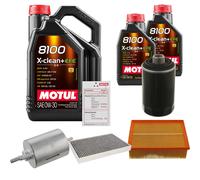 FEBI Controllo Set 7L MOTUL 8100 X-CLEAN 0W-30 Per Seat Exeo ST 1.8 TSi 2.0