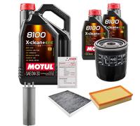 FEBI Controllo Set 7L MOTUL 8100 X-CLEAN 0W-30 Per VW California T5 Camper