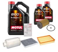 FEBI Controllo Set 7L MOTUL 8100 X-CLEAN 0W-30 Per VW Crafter Kasten 2.0 TDI