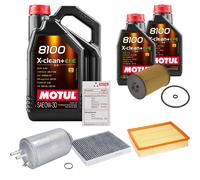 FEBI Controllo Set 7L MOTUL 8100 X-CLEAN 0W-30 Per VW Crafter Kasten 2.0 TDI