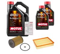 FEBI Controllo Set 7L MOTUL 8100 X-CLEAN 0W-30 Per VW Crafter Kasten 2.0 TDI