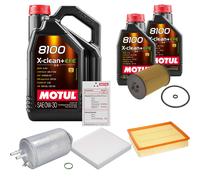 FEBI Controllo Set 7L MOTUL 8100 X-CLEAN 0W-30 Per VW Crafter Kasten 2.0 TDI