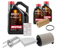 FEBI Controllo Set 7L MOTUL 8100 X-CLEAN 0W-30 Per VW EOS 2.0 FSI Golf V