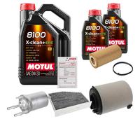 FEBI Controllo Set 7L MOTUL 8100 X-CLEAN 0W-30 Per VW EOS 2.0 FSI Golf V