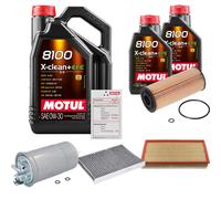 FEBI Controllo Set 7L MOTUL 8100 X-CLEAN 0W-30 Per VW Golf IV Variant 1.9