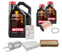FEBI Controllo Set 7L MOTUL 8100 X-CLEAN 0W-30 Per VW Golf V Variant 2.0 TDI