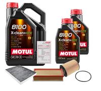 FEBI Controllo Set 7L MOTUL 8100 X-CLEAN 0W-30 Per VW Multivan V 3.2 V6