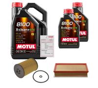 FEBI Controllo set 7L MOTUL 8100 X-CLEAN 0W-30 per VW Multivan VI 2.0 TDI