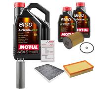 FEBI Controllo Set 7L MOTUL 8100 X-CLEAN 0W-30 Per VW Multivan VI 2.0 TDI