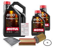 FEBI Controllo Set 7L MOTUL 8100 X-CLEAN 0W-30 Per VW Multivan VI 2.0 TDI