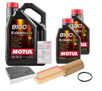 FEBI Controllo Set 7L MOTUL 8100 X-CLEAN 0W-30 Per VW Passat Variant 2.0 FSI