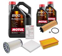 FEBI Controllo Set 7L MOTUL 8100 X-CLEAN 0W-30 Per VW Passat Variant 2.0 TDI